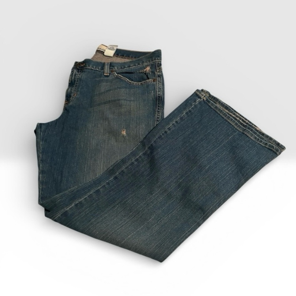 GAP Ultra Low Rise Stretch Boot Cut Jeans Size 14 Short EUC